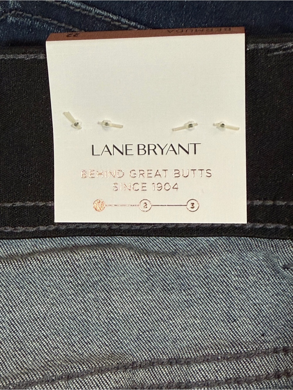 NWT Lane Bryant High-Rise Essential Stretch Bermuda Shorts Denim Tighter Tummy - Picture 7 of 8